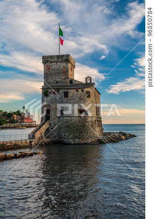 Castle on the sea in Rapallo Castle on the sea in Rapallo 96850784