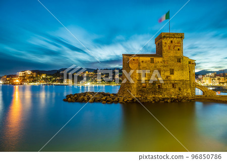 Castle on the sea in Rapallo Castle on the sea in Rapallo 96850786