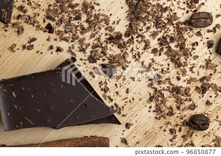 Sweet chocolate made of cocoa and sugar 96850877