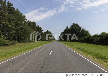 paved road for car traffic 96851066