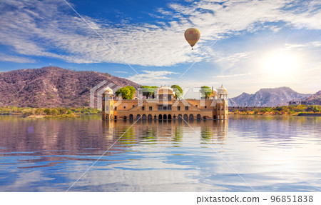 Jal Mahal, water palace of India in Jaipur Jal Mahal, water palace of India in Jaipur 96851838