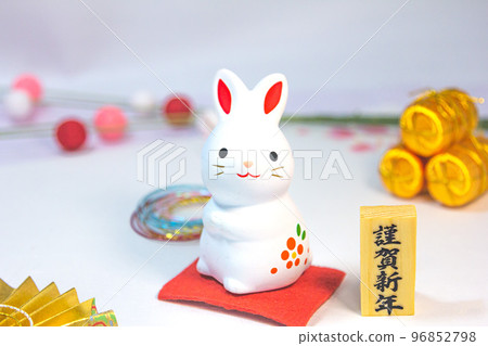 2022年新年賀卡圖片兔年 96852798