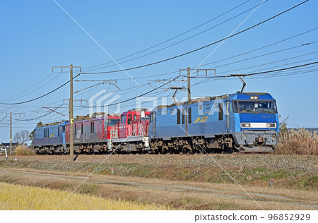 信越本線見附-尾織JR Freight EH200-3-DD200-7-EH500-45-EH200-9 96852929