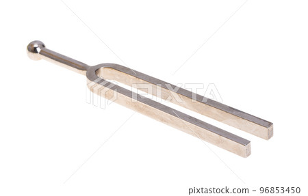 musical instrument tuning fork isolated musical instrument tuning fork isolated 96853450