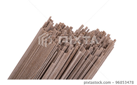 buckwheat soba noodles isolated buckwheat soba noodles isolated 96853478