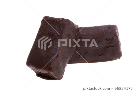 chocolate covered cheese isolated 96854173