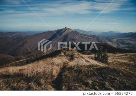 Bieszczady mountain in Poland. 96854273