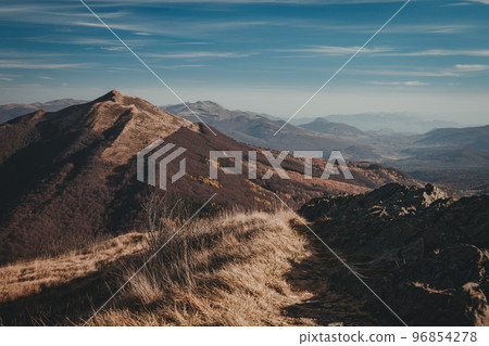 Bieszczady mountain in Poland. 96854278