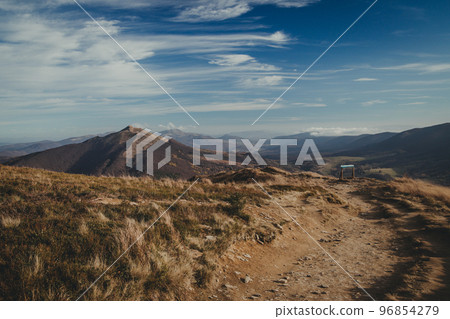 Bieszczady mountain in Poland. Bieszczady mountain in Poland. 96854279