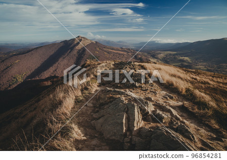 Bieszczady mountain in Poland. 96854281