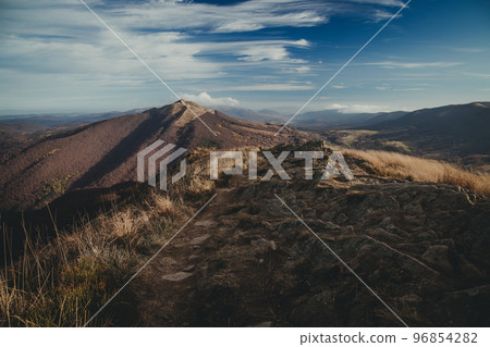 Bieszczady mountain in Poland. Bieszczady mountain in Poland. 96854282