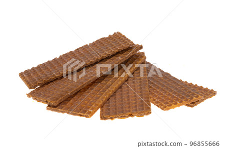 waffles with toffee isolated 96855666