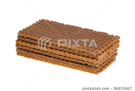 waffles with toffee isolated waffles with toffee isolated 96855667