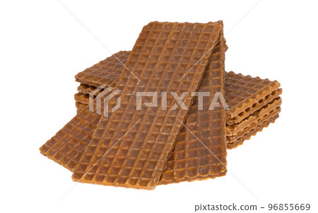 waffles with toffee isolated 96855669