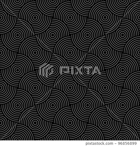 Gradient ripple repeat pattern, ripple illustration, ripple seamless pattern, geometric pattern illustration 96856899