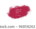 Stroke in colour of the 2023 year viva magenta. 96858262