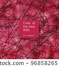 abstract triangular background, magenta colour 96858265