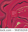 Viva magenta Color of the Year 2023, Creative Graphic Illustration 96858268