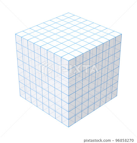 Box with Wireframe 96858270