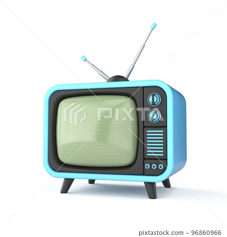 Vintage television 3D Vintage television 3D 96860966