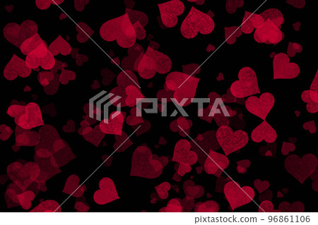 Stylish background with a huge amount of hearts in color of the year 2023 viva magenta .  96861106