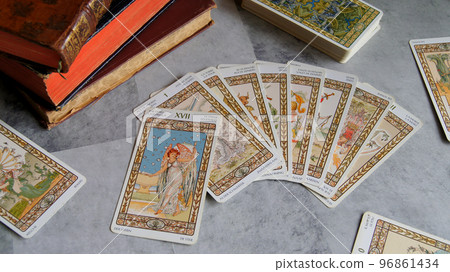 unfolded tarot cards 96861434