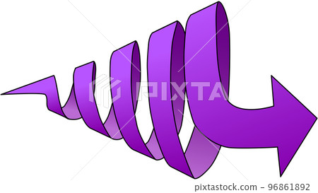 spiral arrow - purple 96861892