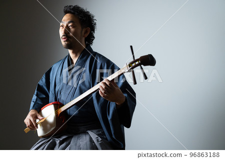 大鬍子的日本樂器系列三味線 96863188