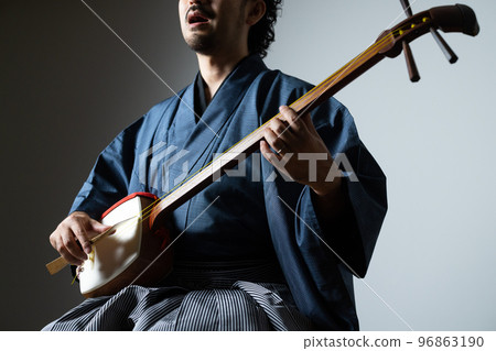 大鬍子的日本樂器系列三味線 96863190