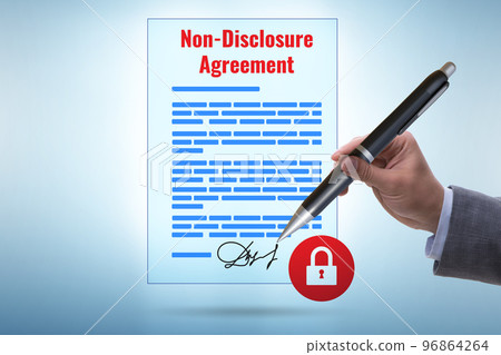 Non disclosure agreement commercial concept 96864264