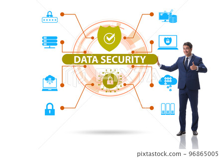 Data security in cybersecurity concept 96865005