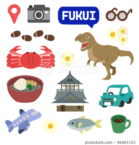 福井圖標沒有線 96865192