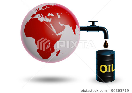 Concept of global oil business - 3d rendering 96865719