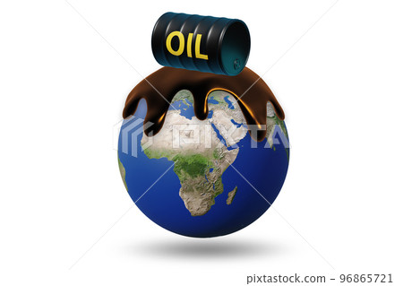 Concept of global oil business - 3d rendering Concept of global oil business - 3d rendering 96865721