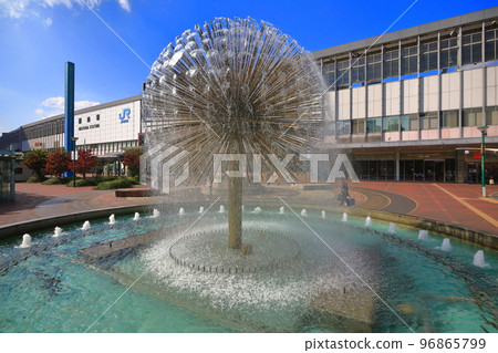 [Okayama Prefecture] JR Okayama Station in sunny weather 96865799