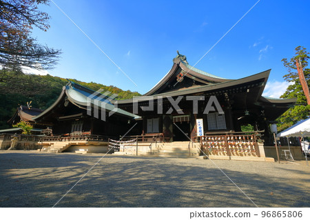 [岡山縣]晴天的吉備津彥神社 96865806