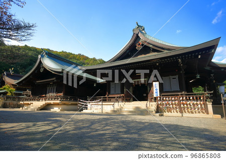 [岡山縣]晴天的吉備津彥神社 96865808