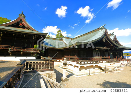 [岡山縣]晴天的吉備津彥神社 96865811