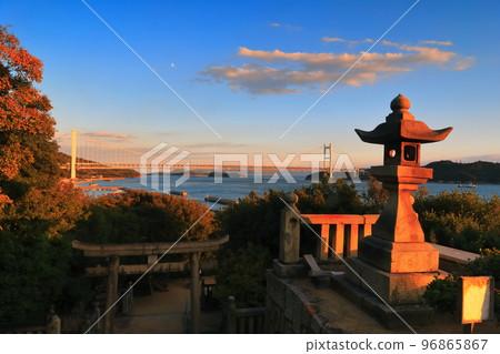 Great Seto Bridge at Twilight (Shimotsui Seto Bridge) Great Seto Bridge at Twilight (Shimotsui Seto Bridge) 96865867