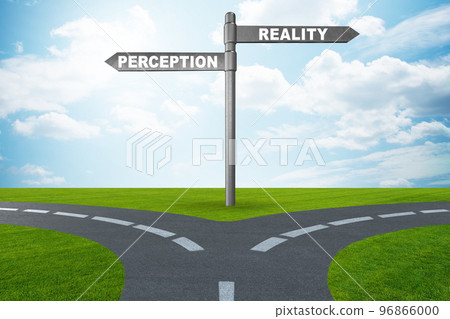 Concept of choosing perception or reality 96866000