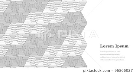 幾何抽象白色黑色三角形背景透明 96866027