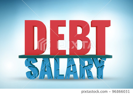 Debt and loan concept as a proportion of salary Debt and loan concept as a proportion of salary 96866031