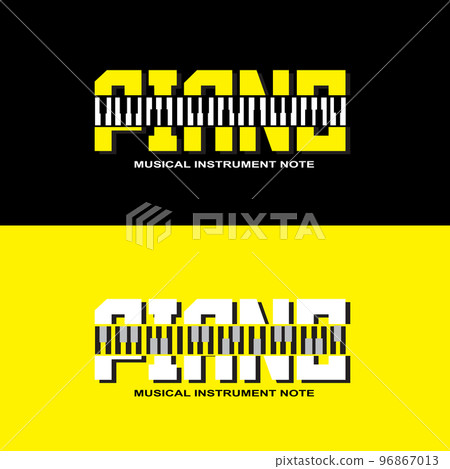 Piano Logo, Musical Instrument Vector, Design For Music Store, Piano Music Class Piano Logo, Musical Instrument Vector, Design For Music Store, Piano Music Class 96867013