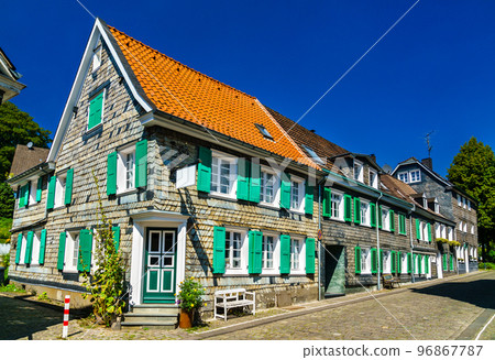 Historic slate houses in Solingen-Grafrath - North Rhine-Westphalia, Germany 96867787