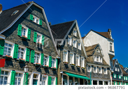 Historic slate houses in Solingen-Grafrath - North Rhine-Westphalia, Germany 96867791