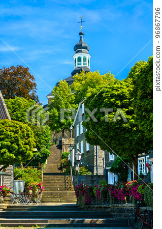 Townscape of Solingen-Grafrath in North Rhine-Westphalia, Germany 96867796