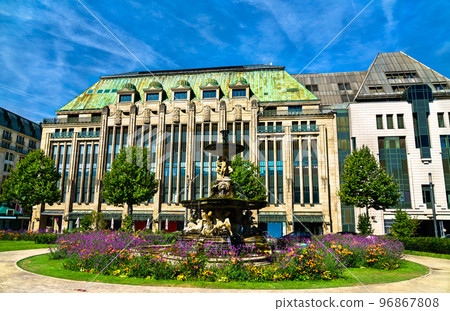 Kaufhof an der Ko, a historic market in Dusseldorf - North Rhine-Westphalia, Germany 96867808