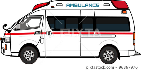 An ambulance illustration An ambulance illustration 96867970
