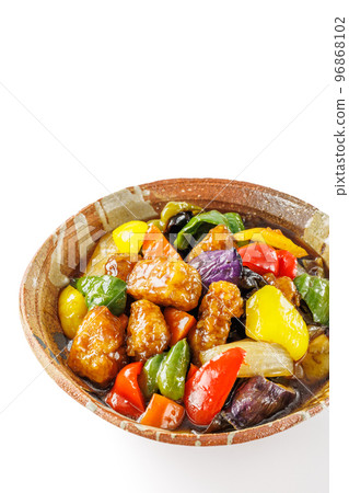 Black vinegar sweet and sour pork 96868102