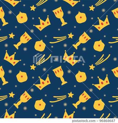 Happy Epiphany Day Seamless Pattern Design Christian Festival to Faith in Template Hand Drawn Cartoon Flat Illustration 96868687
